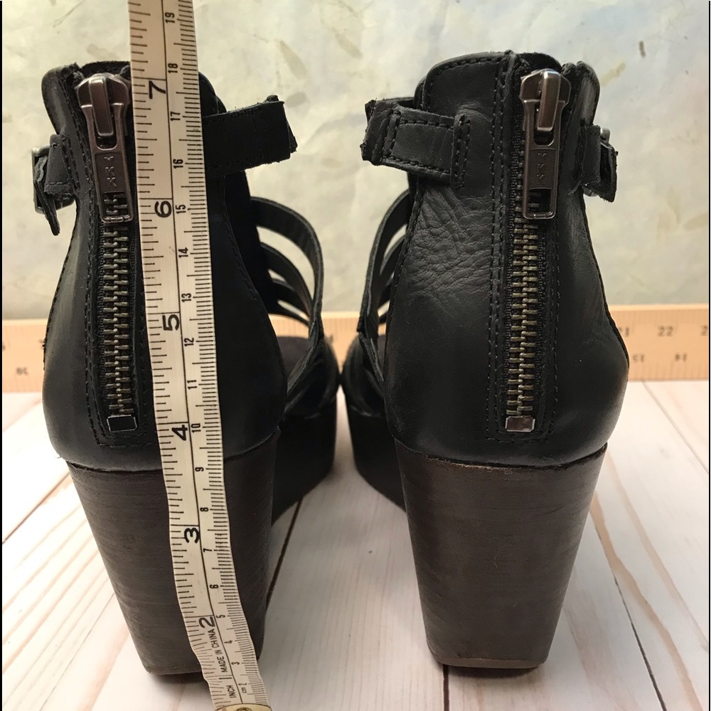 Caterpillar platform leather sandals - Picture 5 of 9